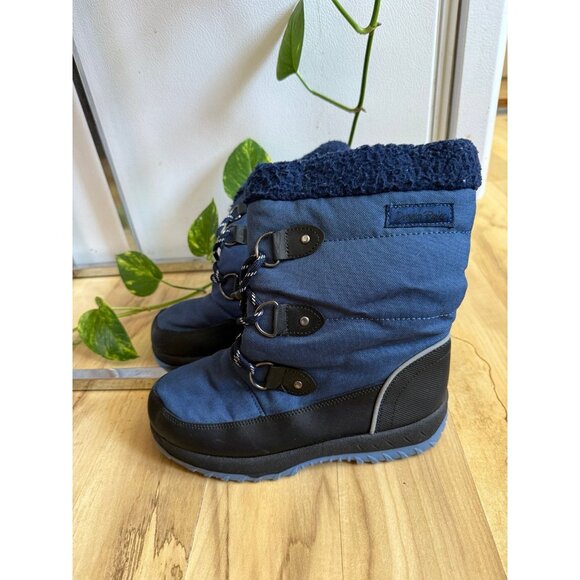 Youth size 5 blue snow boots - Picture 1 of 7